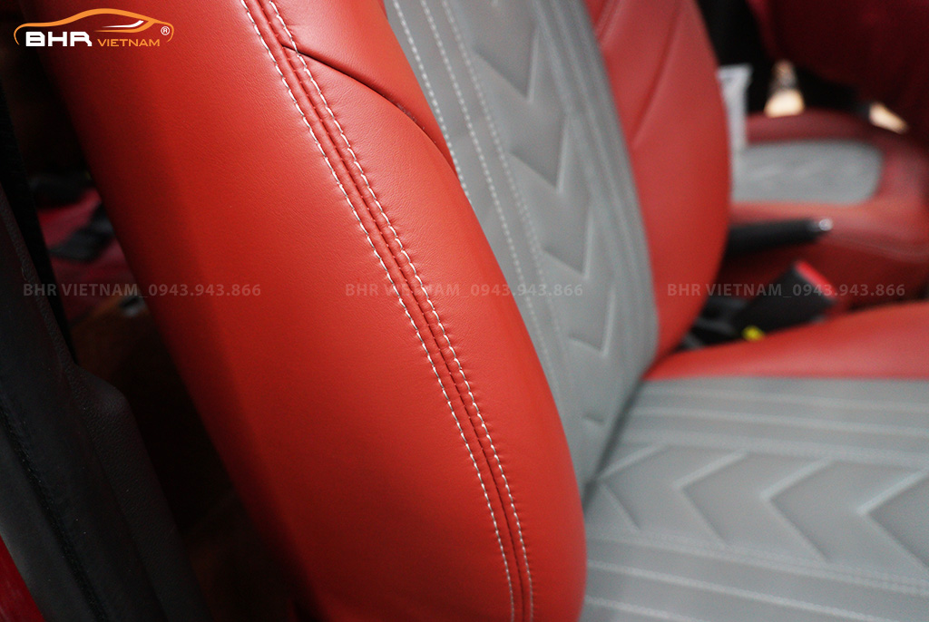 Bọc ghế da công nghiệp Hyundai i10 phối màu sang trọng