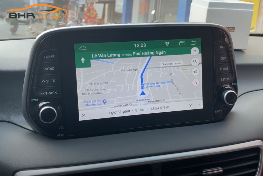 Android Box tích hợp bản đồ chỉ đường thông minh Google map, Vietmap, Navitel Hyundai Tucson