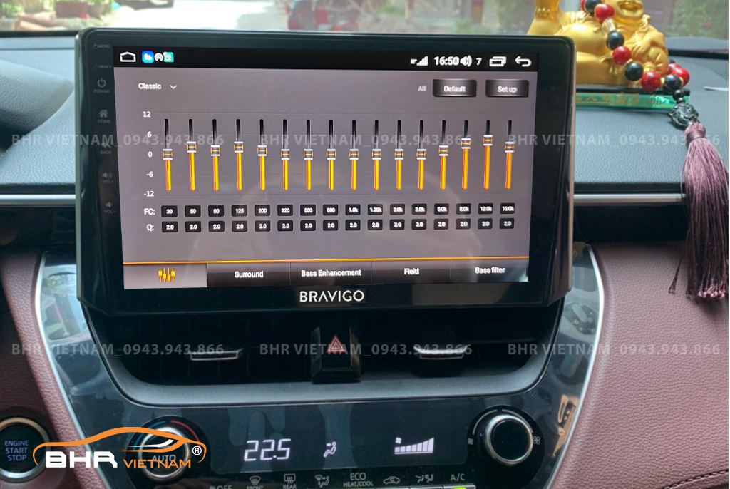 Trải nghiệm âm thanh sống động trên màn hình DVD Android Bravigo Ultimate Toyota Cross 2020 - nay