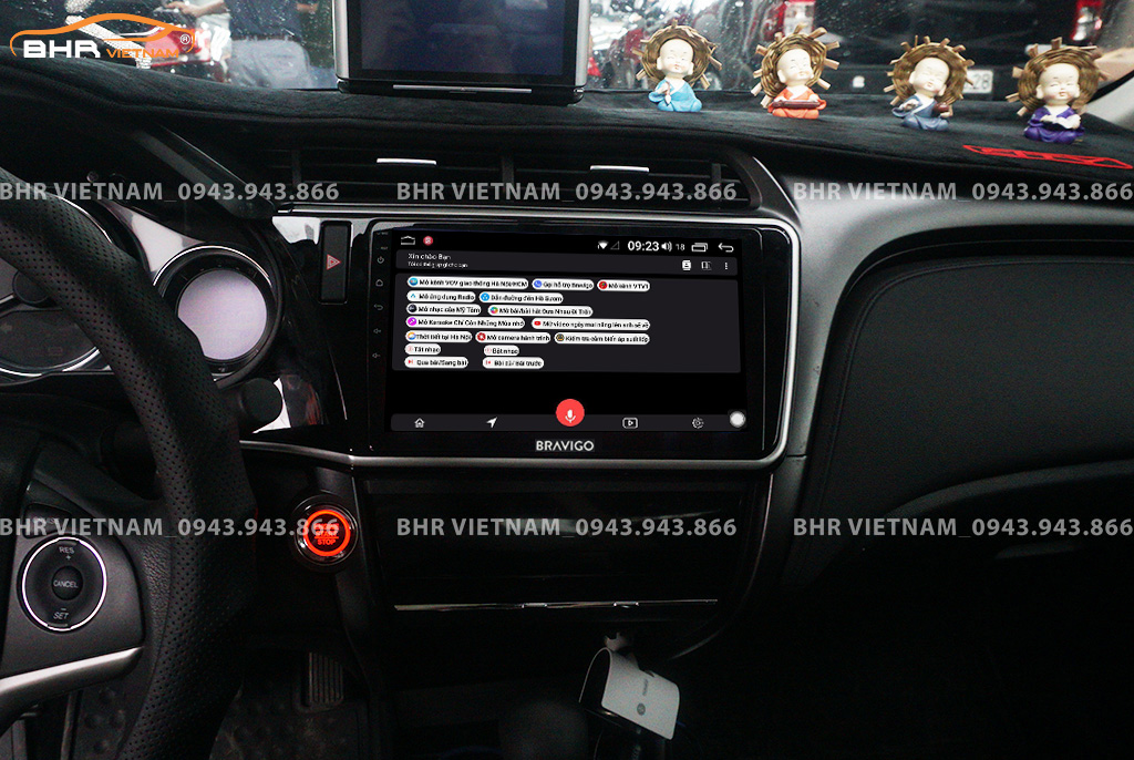 Điều khiển bằng giọng nói thông minh DVD Android Bravigo Ultimate Honda City 2018 - 2020