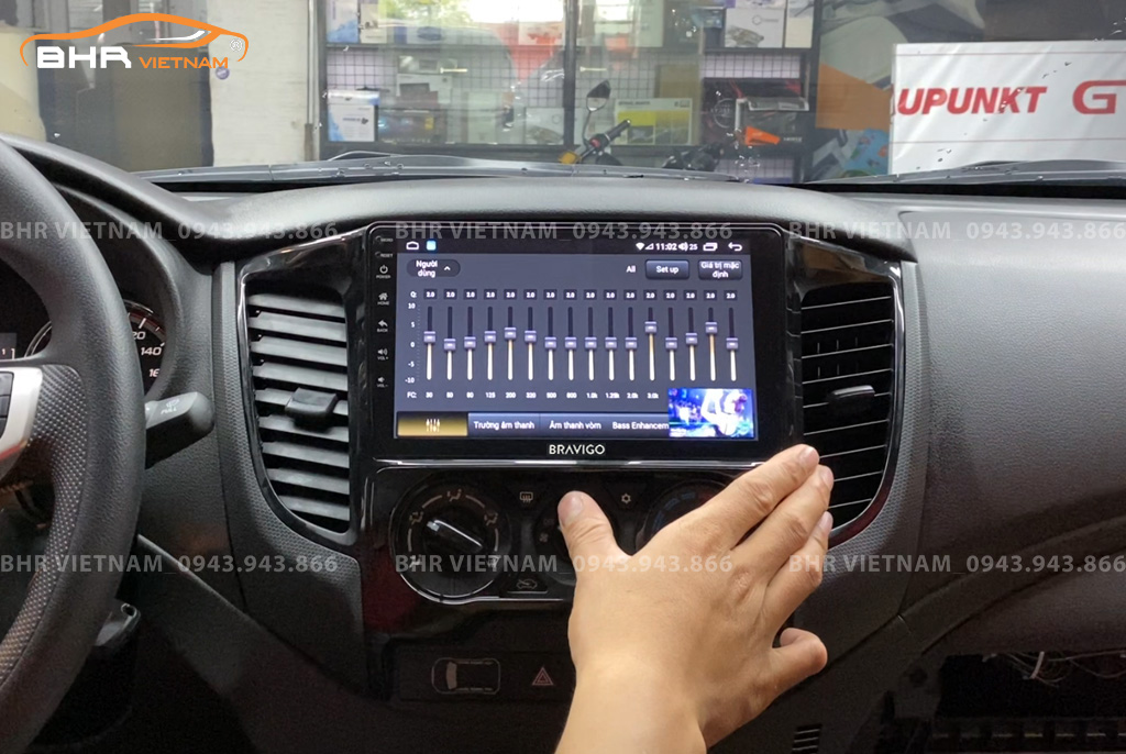 Trải nghiệm âm thanh sống động trên màn hình DVD Android Bravigo Ultimate Mitsubishi Triton 2020 - nay
