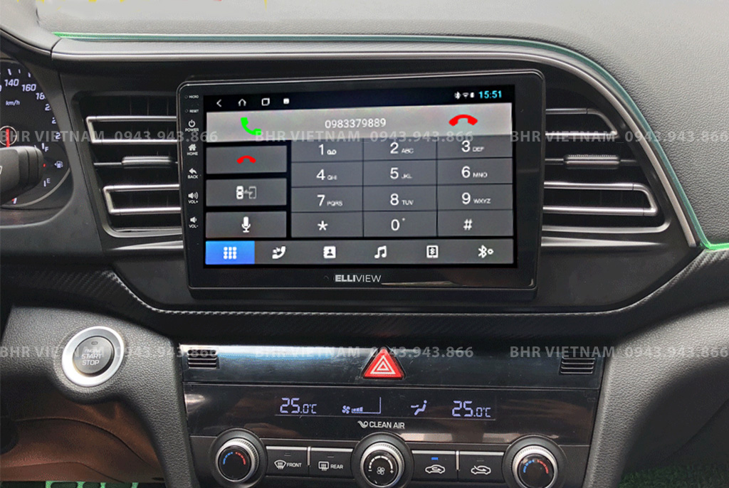 Kết nối điện thoại trên màn hình Elliview S4 Basic Hyundai i10 2014 - 2020