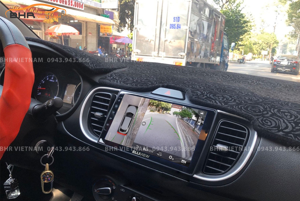 Hình ảnh quan sát từ camera sau Elliview S4 Basic Kia Soluto 2019 - nay