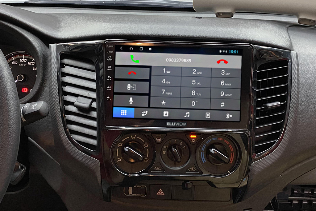 Kết nối điện thoại trên màn hình Elliview S4 Deluxe Mitsubishi Triton 2020 - nay