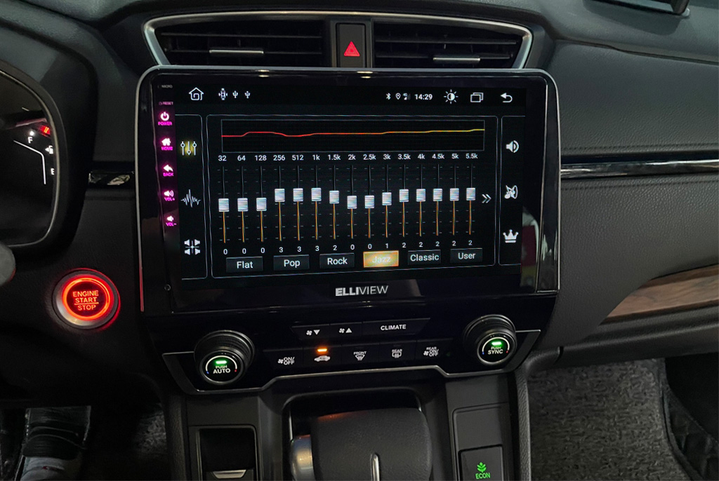 Trải nghiệm âm thanh DSP 32EQ kênh trên màn hình Elliview S4 Premium Honda CRV 2018 - nay