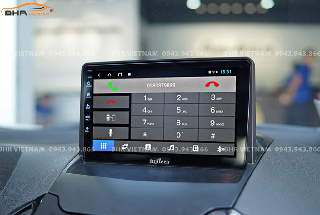 Kết nối điện thoại trên màn hình DVD Android Fujitech Ford Ecosport 2013 - nay
