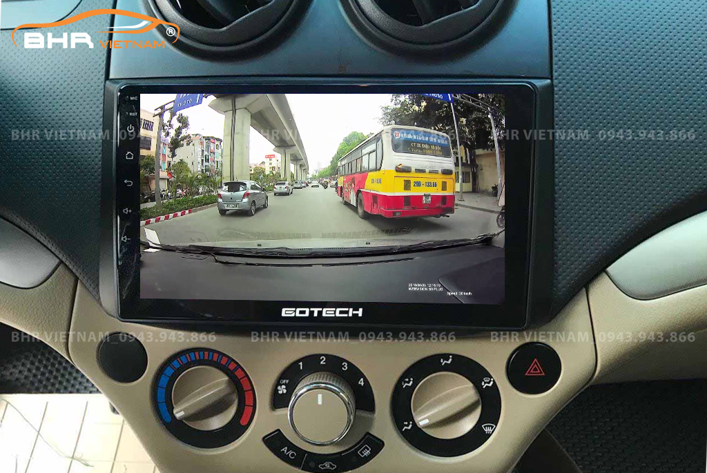 Màn hình Gotech GT6 New Chevrolet Aveo 2012 - 2020 tích hợp camera hành trình