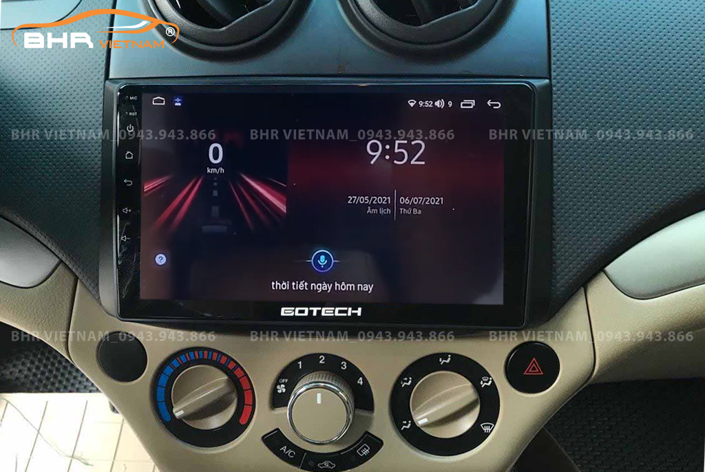 Điều khiển bằng giọng nói trên màn hình Gotech GT6 New ​Chevrolet Aveo 2012 - 2020