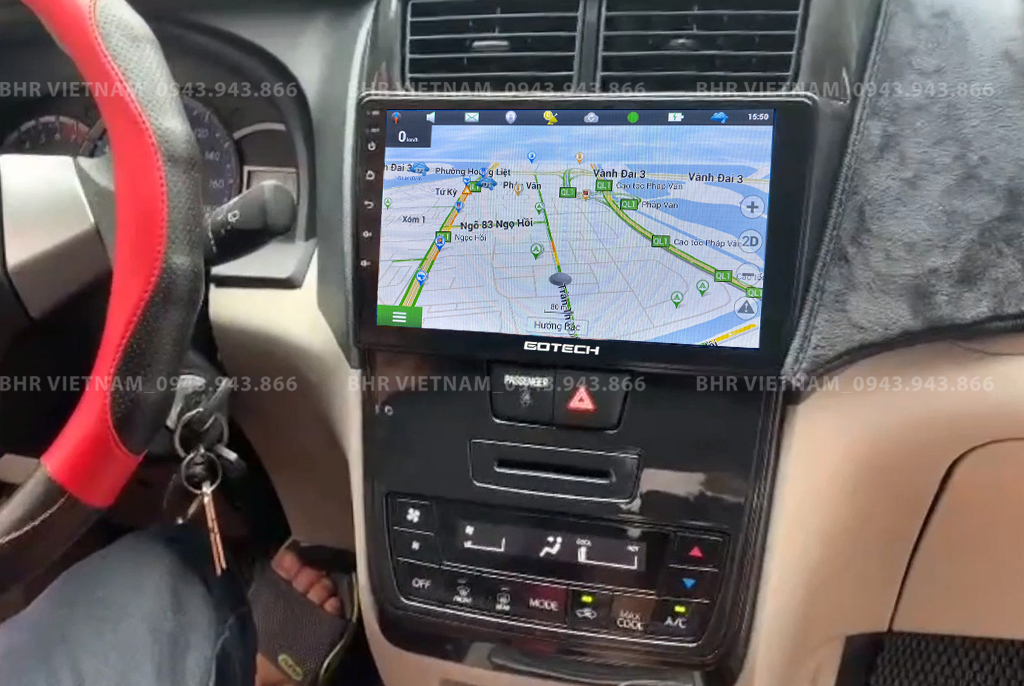 Bản đồ chỉ đường thông minh: Vietmap, Navitel trên màn hình Gotech GT6 New Toyota Avanza 2016 - nay
