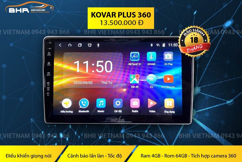 Thông số cấu hình màn hình Kovar Plus 360 