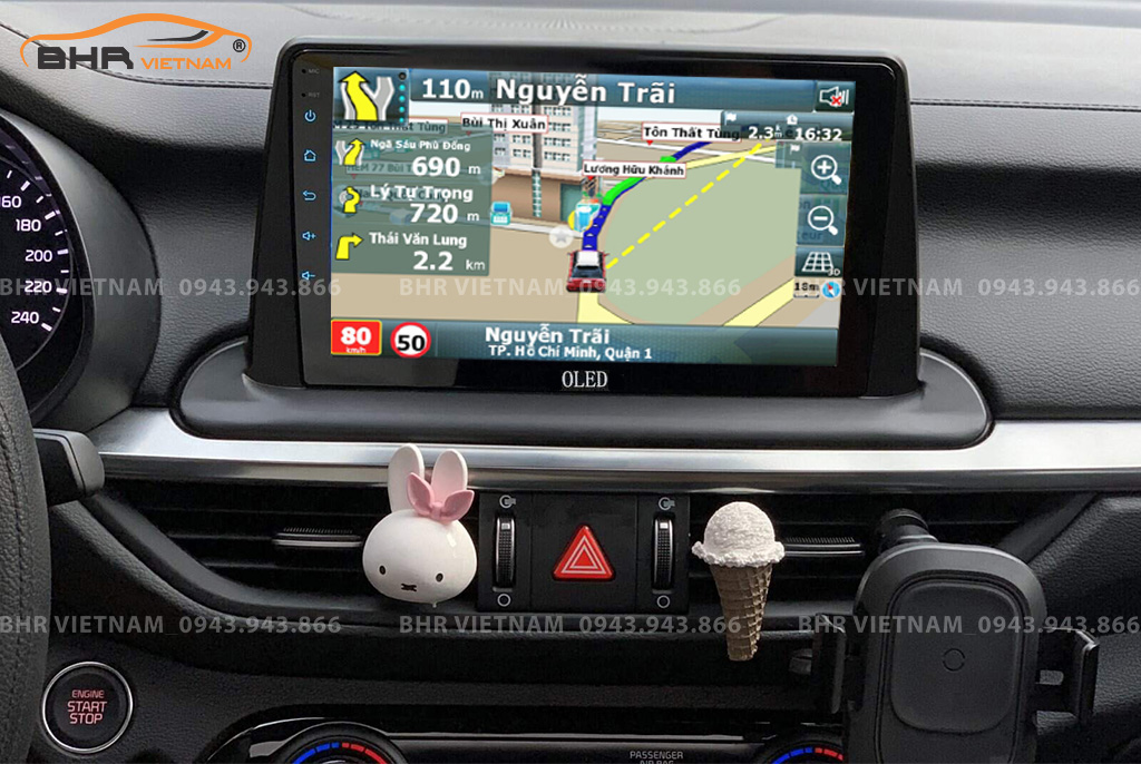 Bản đồ chỉ đường Vietmap, Navitel, Googlemap trên màn hình DVD Android Oled C8S Kia Cerato 2019 - nay