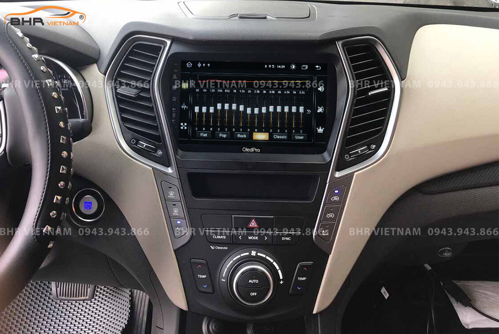 Trải nghiệm âm thanh sống động trên màn hình DVD Android Oled Pro X5S Hyundai Santafe 2012 - 2018