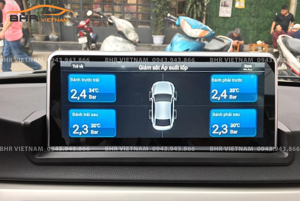 Màn hình DVD Android BMW 320i F30 2012 - 2019 tích hợp cảm biến áp suất lốp