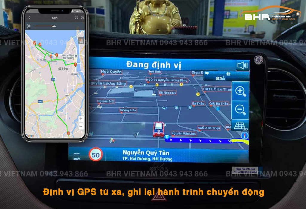 Màn hình Kovar giúp định vị GPS từ xa, ghi lại hành trình chuyển động