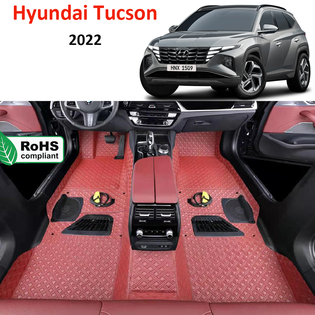 Thảm lót sàn ô tô 360 độ Hyundai Tucson 2024 phủ kín 100% sàn xe,