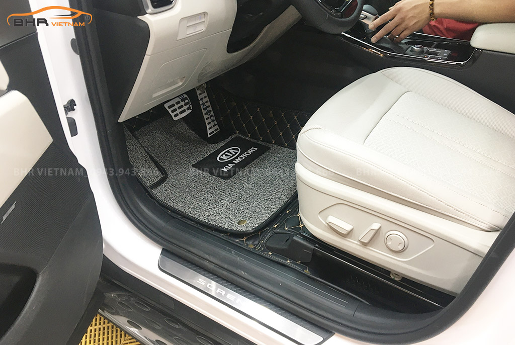 Thảm lót sàn ô tô 5D 6D cho xe Kia Sorento 2009 - 2020