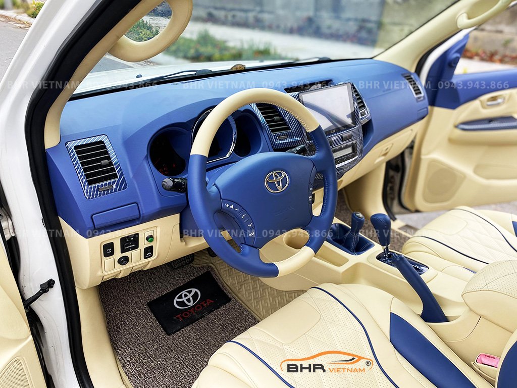 Đổi toàn bộ nội thất ô tô bằng da Nappa cao cấp Toyora Fortuner