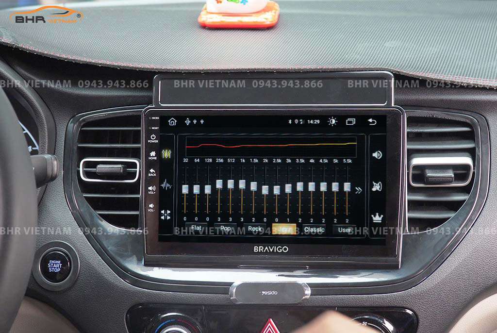 Trải nghiệm âm thanh sống động trên màn hình DVD Android Bravigo Pro 2 Hyundai Accent 2021 - nay
