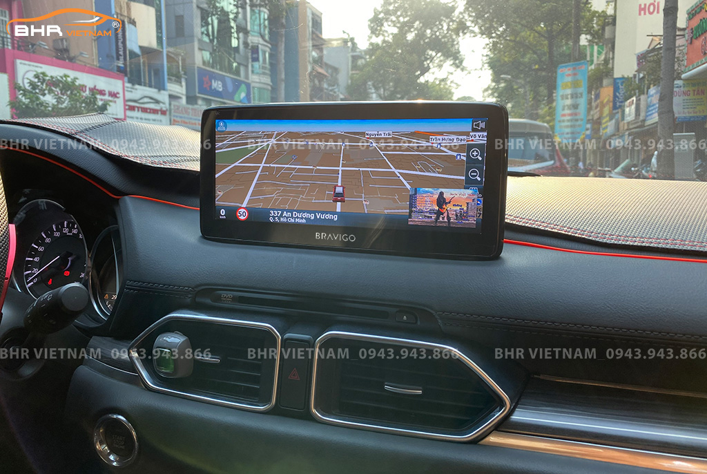 Bản đồ chỉ đường Vietmap, Navitel, Googlemap trên màn hình DVD Android Bravigo Mazda CX5 2017 - nay