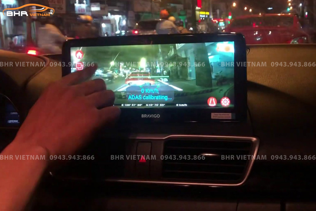 Màn hình DVD Android Bravigo Mazda 3 2014 - 2019 tích hợp camera hành trình