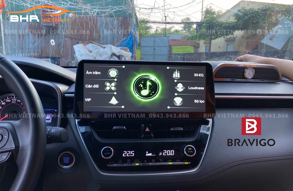 Trải nghiệm âm thanh sống động trên màn hình DVD Android Bravigo Toyota Cross 2020 - nay