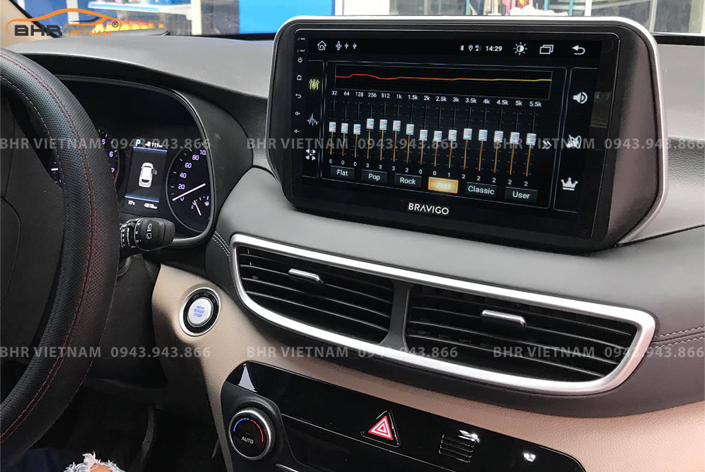 Trải nghiệm âm thanh sống động trên màn hình DVD Android Bravigo Ultimate Hyundai Tucson 2019 - nay