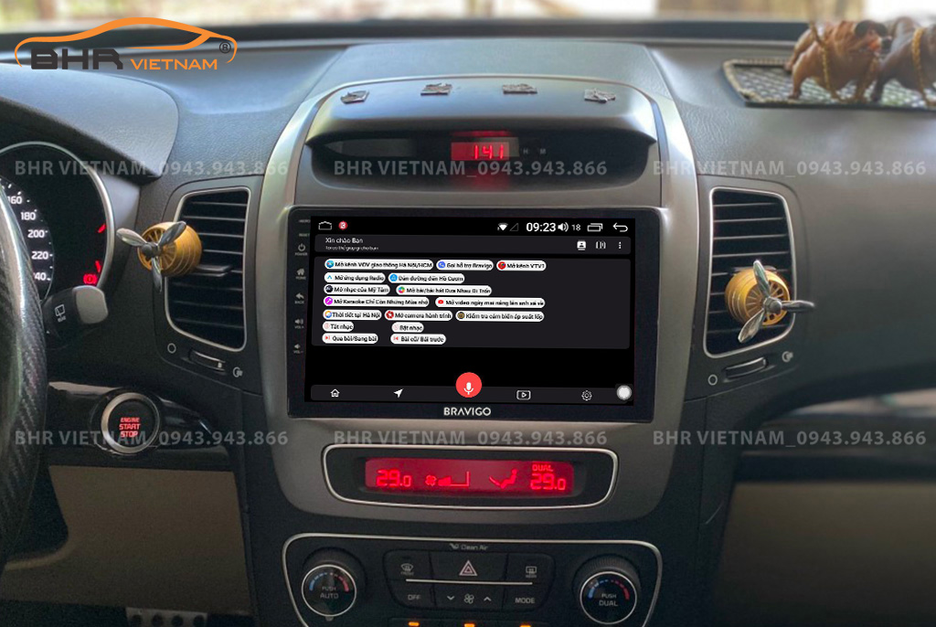Điều khiển bằng giọng nói thông minh DVD Android Bravigo Ultimate Kia Sorento 2014 - 2020