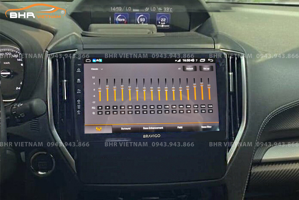 Trải nghiệm âm thanh sống động trên màn hình DVD Android Bravigo Ultimate Subaru Forester 2020 - nay