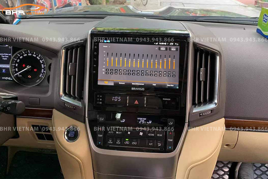Trải nghiệm âm thanh sống động trên màn hình DVD Android Bravigo Ultimate Toyota Land Cruiser 2016 - 2020