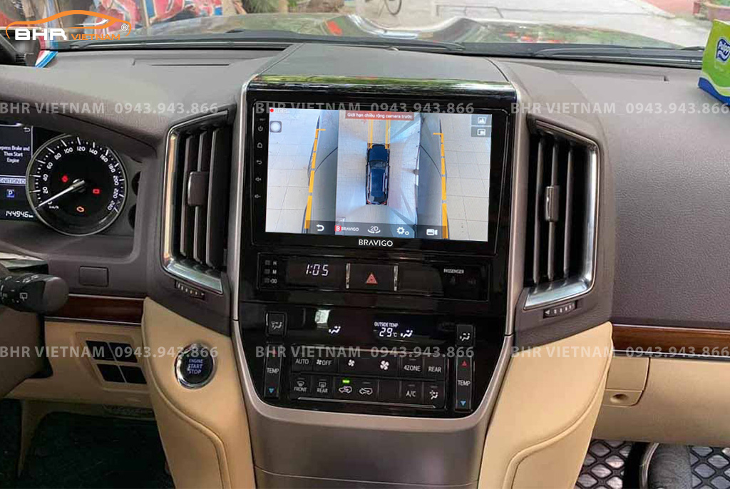 Màn hình DVD Android Bravigo Ultimate (6G+128G) Toyota Land Cruiser 2016 - 2020