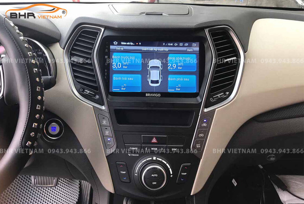 Hình ảnh quan sát cảm biến áp suất lốp Bravigo Ultimate Hyundai i10 2014 - 2020