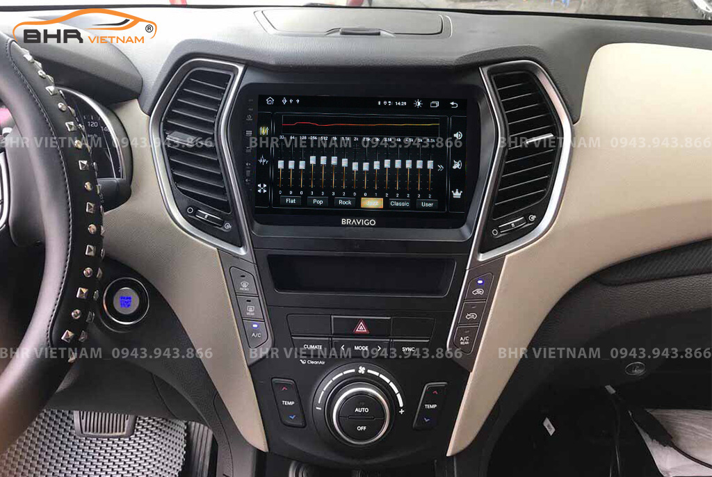 Trải nghiệm âm thanh sống động trên màn hình DVD Android Bravigo Ultimate Hyundai Santafe 2012 - 2018