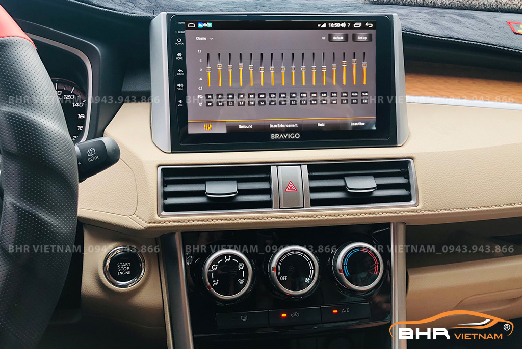 Trải nghiệm âm thanh sống động trên màn hình DVD Android Bravigo Ultimate Mitsubishi Xpander 2018 - nay