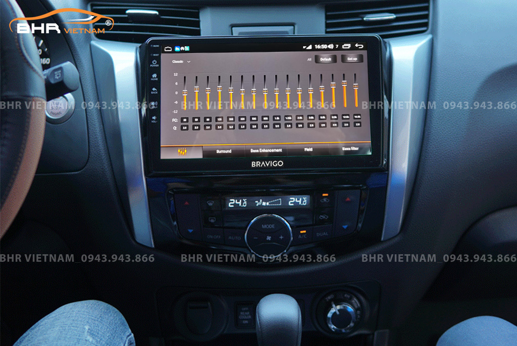 Trải nghiệm âm thanh sống động trên màn hình DVD Android Bravigo Ultimate Nissan Navara 2021 - nay