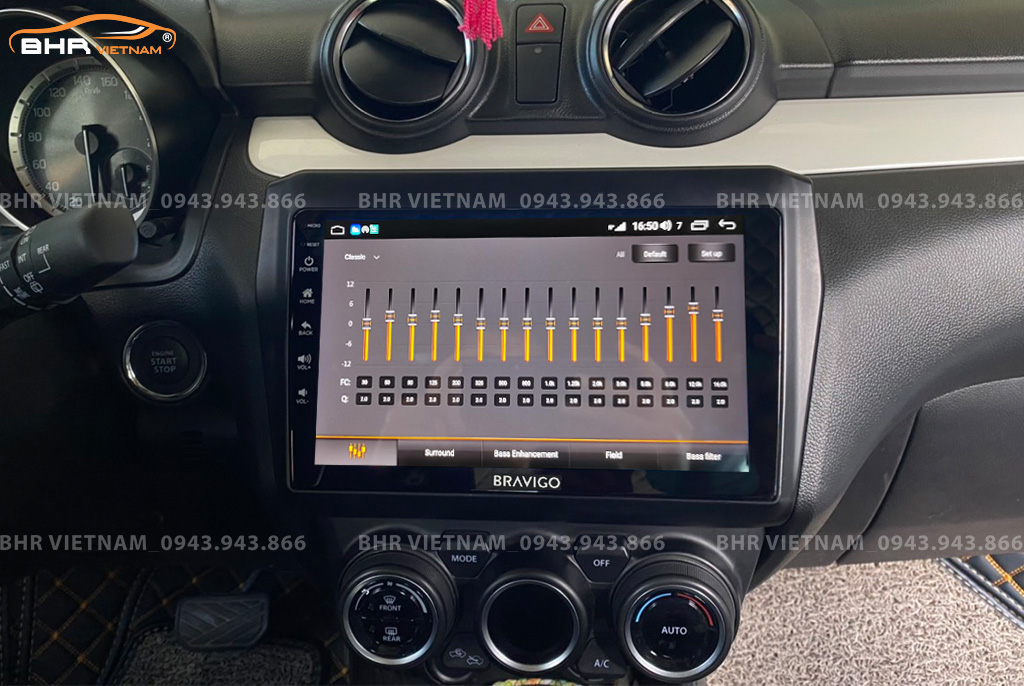 Trải nghiệm âm thanh sống động trên màn hình DVD Android Bravigo Ultimate Suzuki Swift 2019 - nay