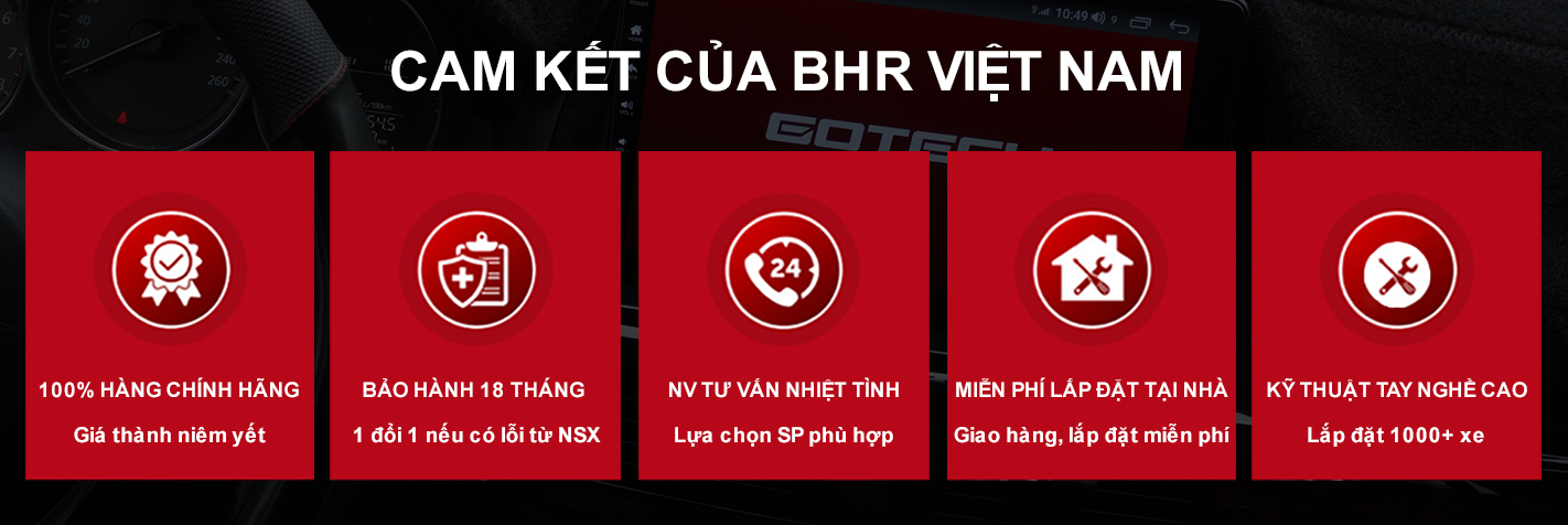 Lắp màn hình ô tô Kovar chính hãng tại BHR Việt Nam