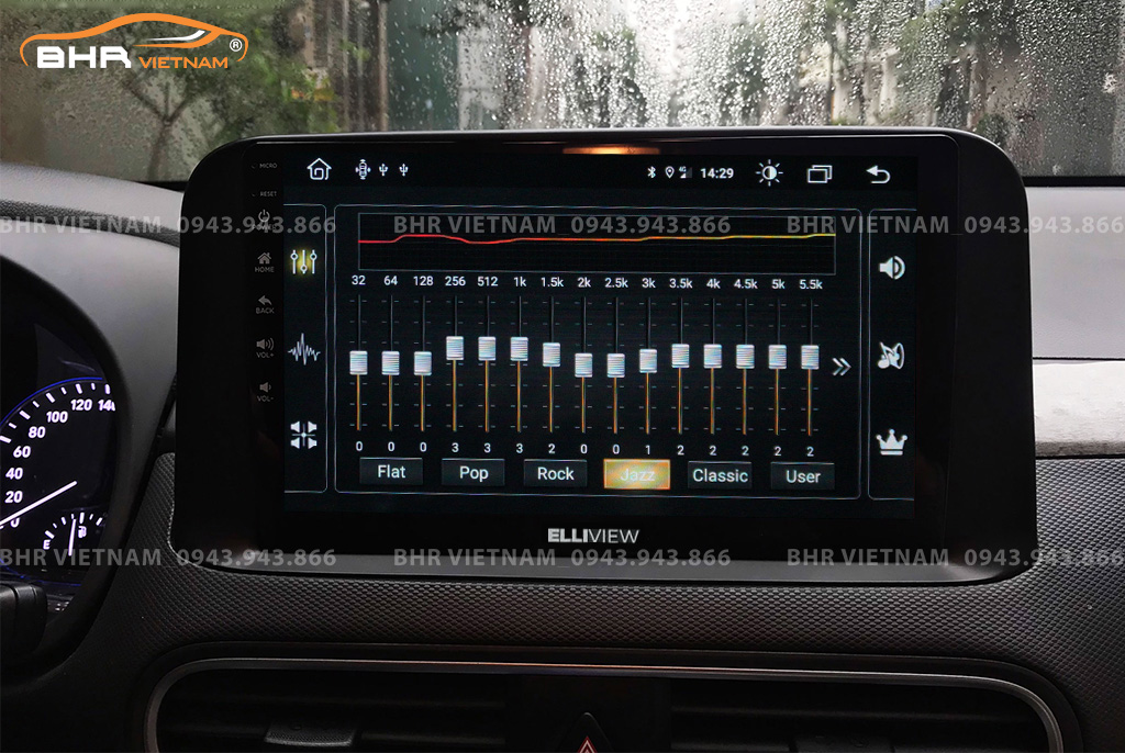 Trải nghiệm âm thanh DSP 32EQ kênh trên màn hình Elliview S4 Basic Hyundai Kona 2018 - nay