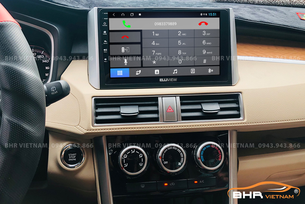 Kết nối điện thoại trên màn hình Elliview S4 Basic Mitsubishi Xpander 2018 - nay