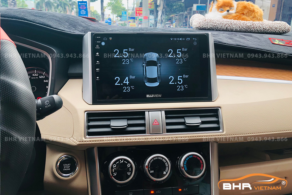 Hình ảnh quan sát cảm biến áp suất lốp Elliview S4 Basic Mitsubishi Xpander 2018 - nay