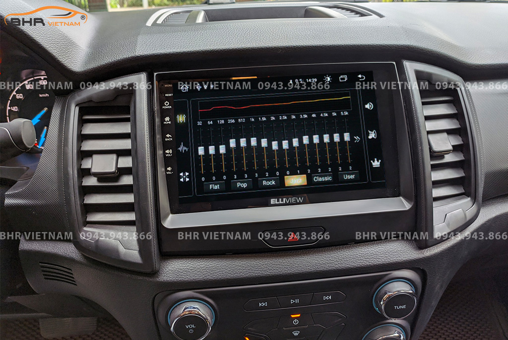 Trải nghiệm âm thanh DSP 32EQ kênh trên màn hình Elliview S4 Deluxe Ford Ranger 2012 - nay