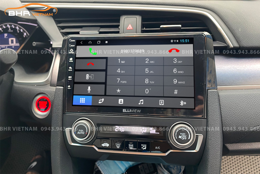 Kết nối điện thoại trên màn hình Elliview S4 Deluxe Hyundai Tucson 2015 - 2018