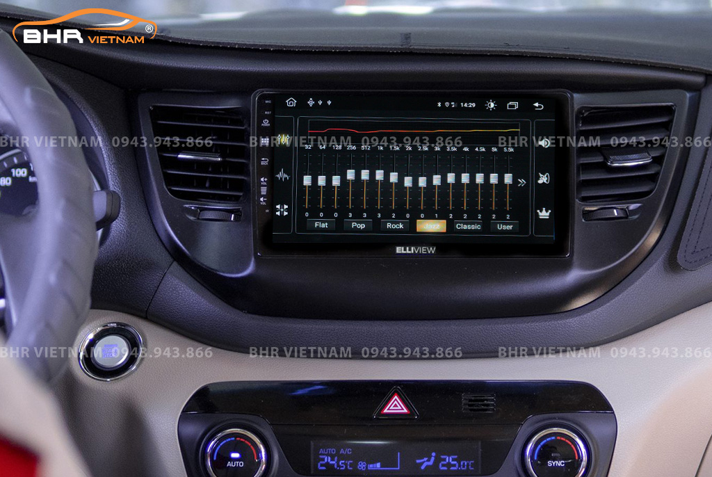 Trải nghiệm âm thanh DSP 32EQ kênh trên màn hình Elliview S4 Deluxe Hyundai Tucson 2015 - 2018