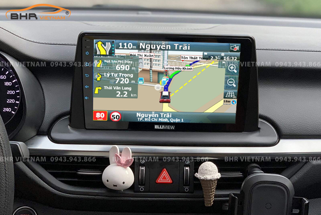 Bản đồ chỉ đường thông minh: Vietmap, Navitel, Googlemap trên Elliview S4 Deluxe Kia Cerato 2019 - nay