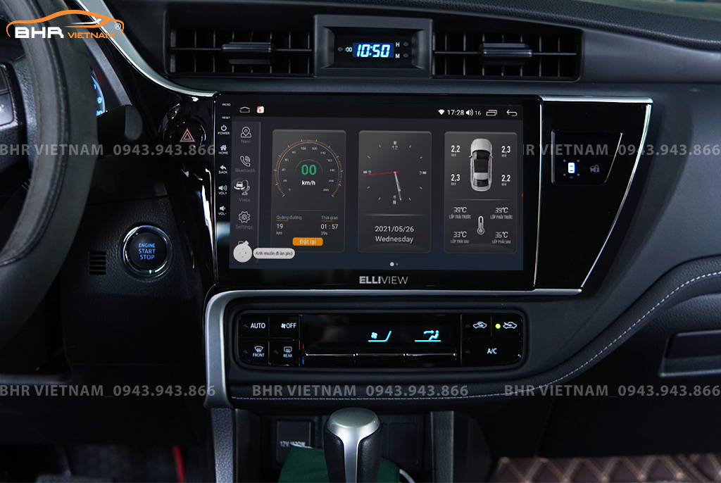 Điều khiển bằng giọng nói thông minh màn hình Elliview S4 Deluxe Toyota Altis 2018 - nay