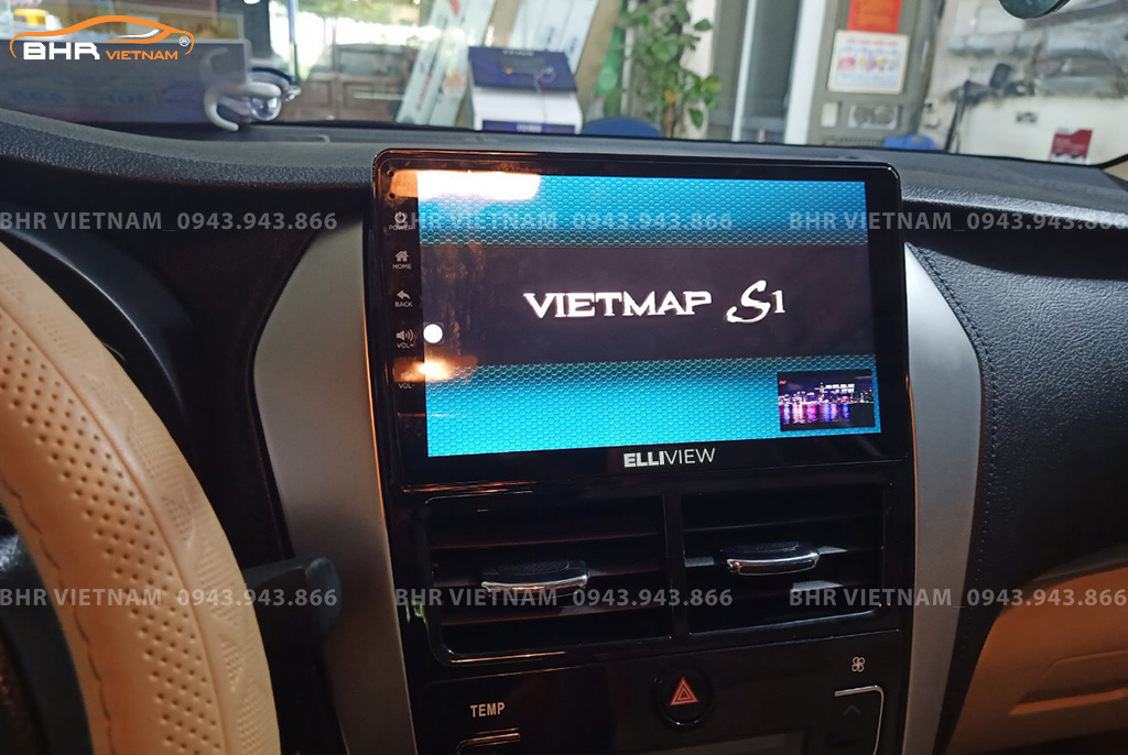 Bản đồ chỉ đường thông minh: Vietmap, Navitel, Googlemap trên Elliview S4 Deluxe Toyota Yaris 2019 - nay