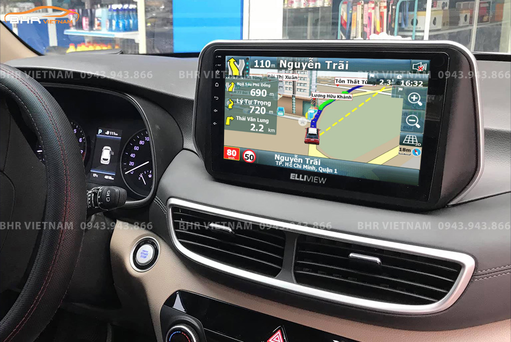 Bản đồ chỉ đường thông minh: Vietmap, Navitel, Googlemap trên Elliview S4 Luxury Hyundai Tucson 2019 - nay