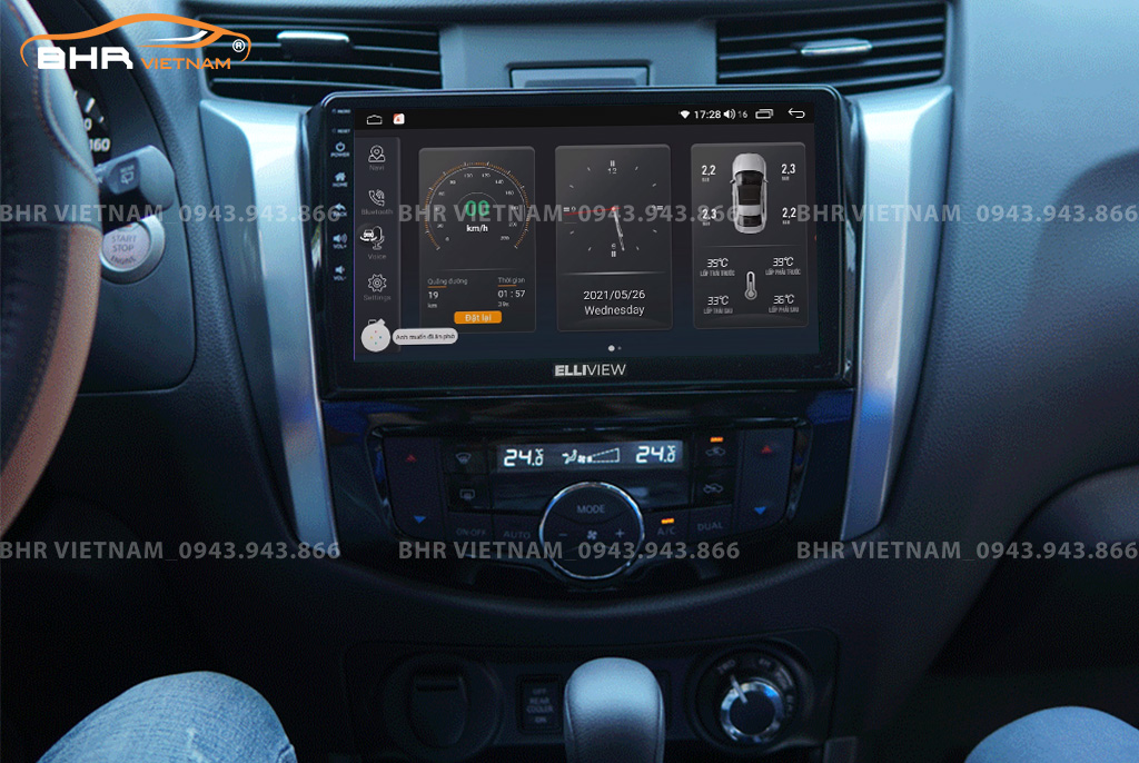 Điều khiển bằng giọng nói thông minh màn hình Elliview S4 Luxury Nissan Terra 2018 - nay