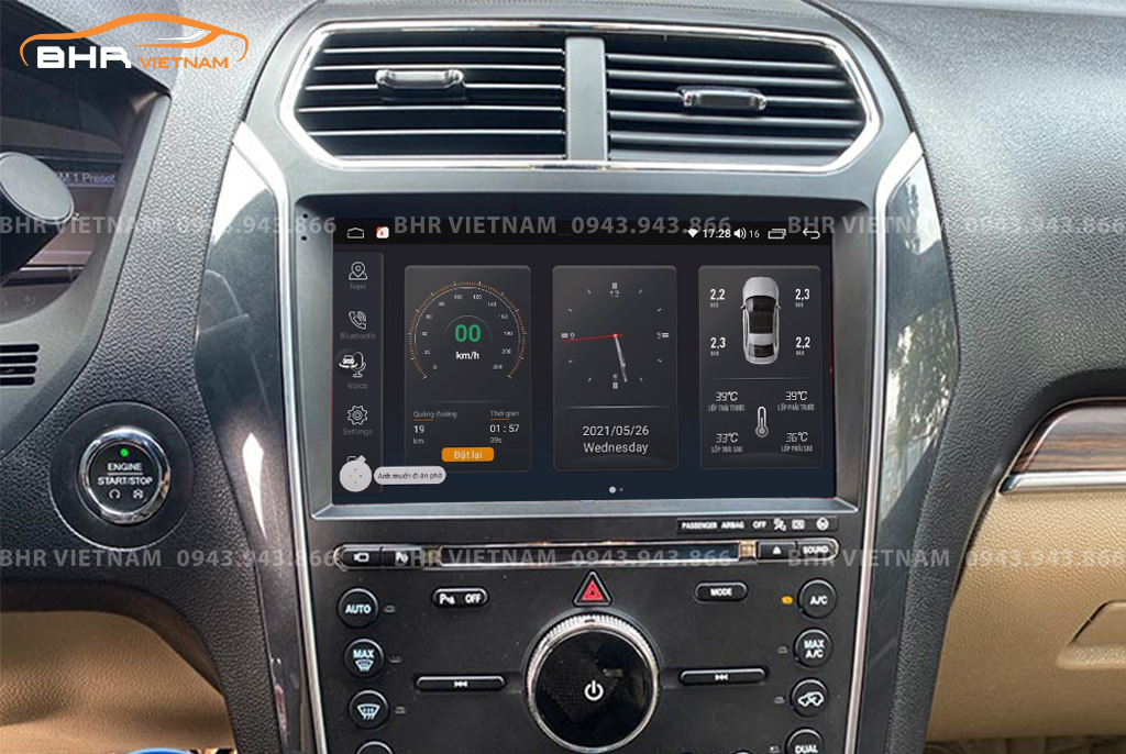 Điều khiển bằng giọng nói thông minh màn hình Elliview S4 Premium Ford Explorer 2016 - nay