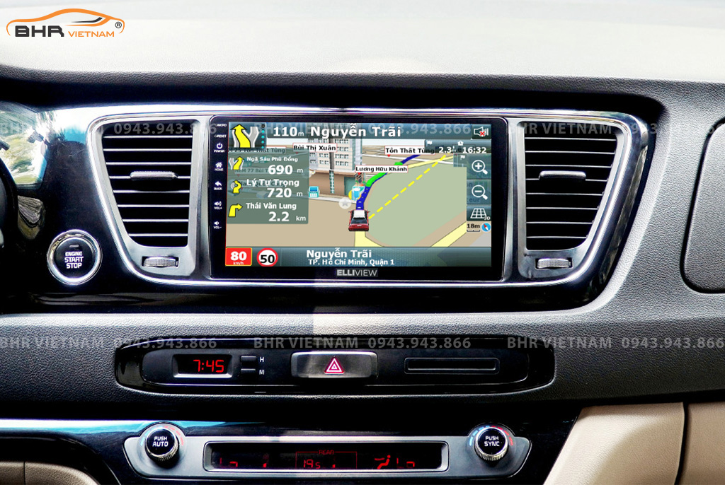 Bản đồ chỉ đường thông minh: Vietmap, Navitel, Googlemap trên Elliview S4 Premium Kia Sedona 2015 - nay