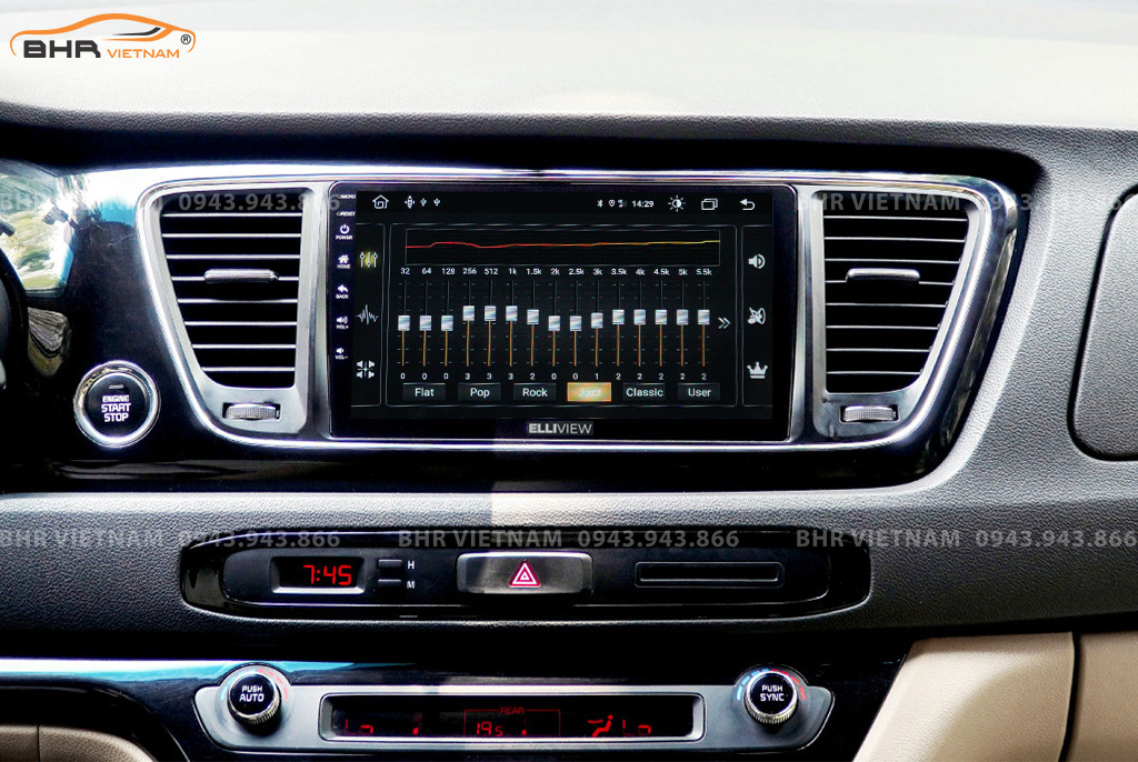 Trải nghiệm âm thanh DSP 32EQ kênh trên màn hình Elliview S4 Premium Kia Sedona 2015 - nay
